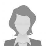 person gray photo placeholder woman person gray photo placeholder woman costume white background 134696366