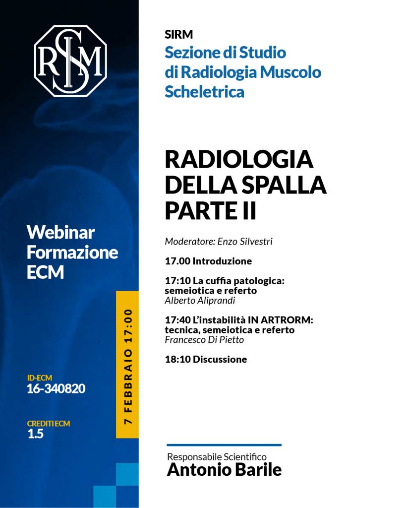 Programma formativo 2022 - Sezione di Radiologia Muscoloscheletrica 3