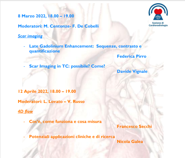 Programma formativo completo 2022 - Sezione CARDIORADIOLOGIA SIRM 4
