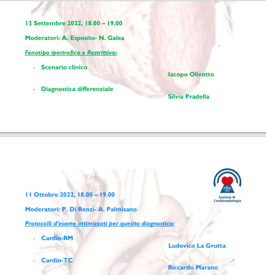 Programma formativo completo 2022 - Sezione CARDIORADIOLOGIA SIRM 7