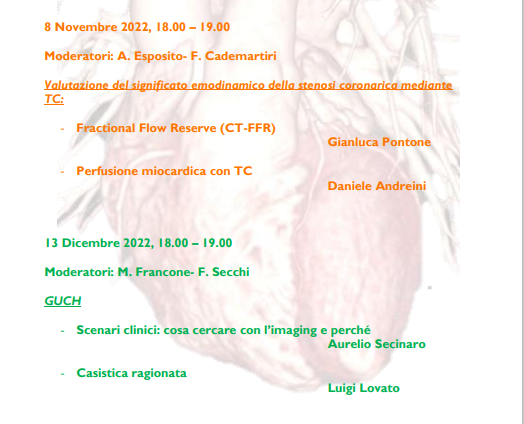 Programma formativo completo 2022 - Sezione CARDIORADIOLOGIA SIRM 8