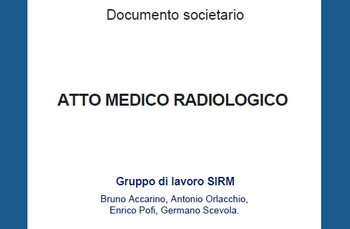 COVER ATTO MEDICO RADIOLOGICO